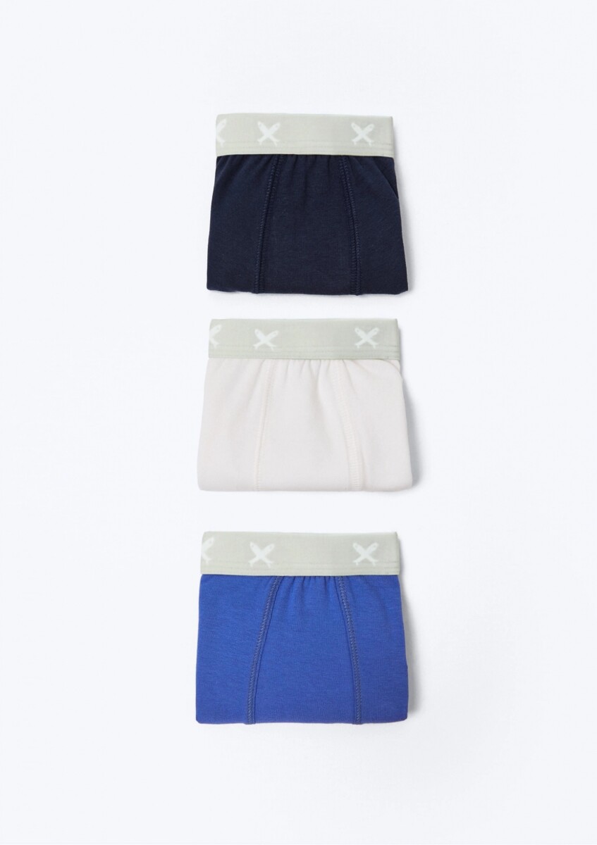 KIT DE 3 CALZONCILLOS INFANTIL - MULTICOLOR 