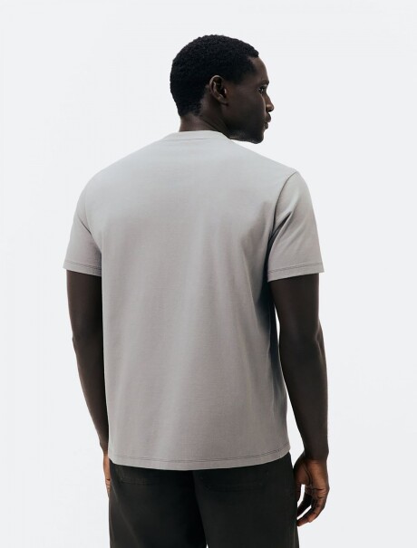 CAMISETA CON ESTAMPA MODELO REGULAR GRIS