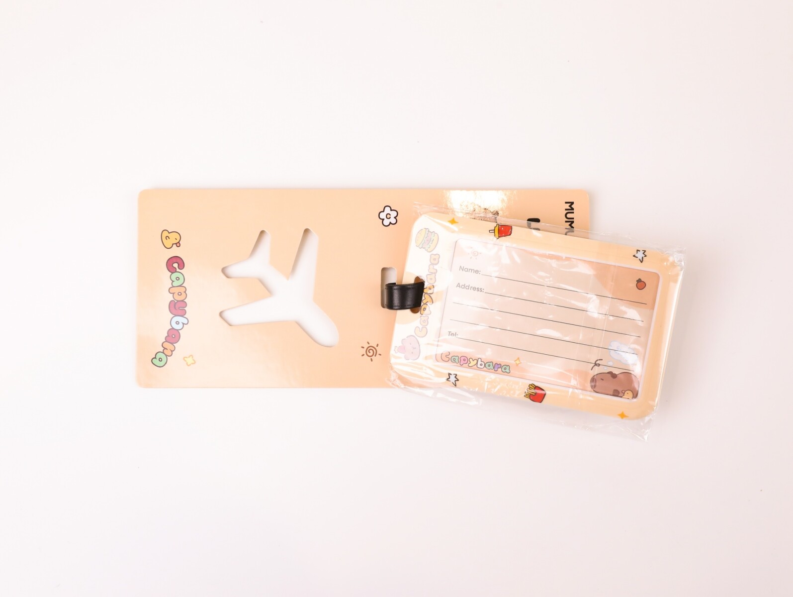 ETIQUETA DE EQUIPAJE DE CAPIBARA (ESTILO A) 