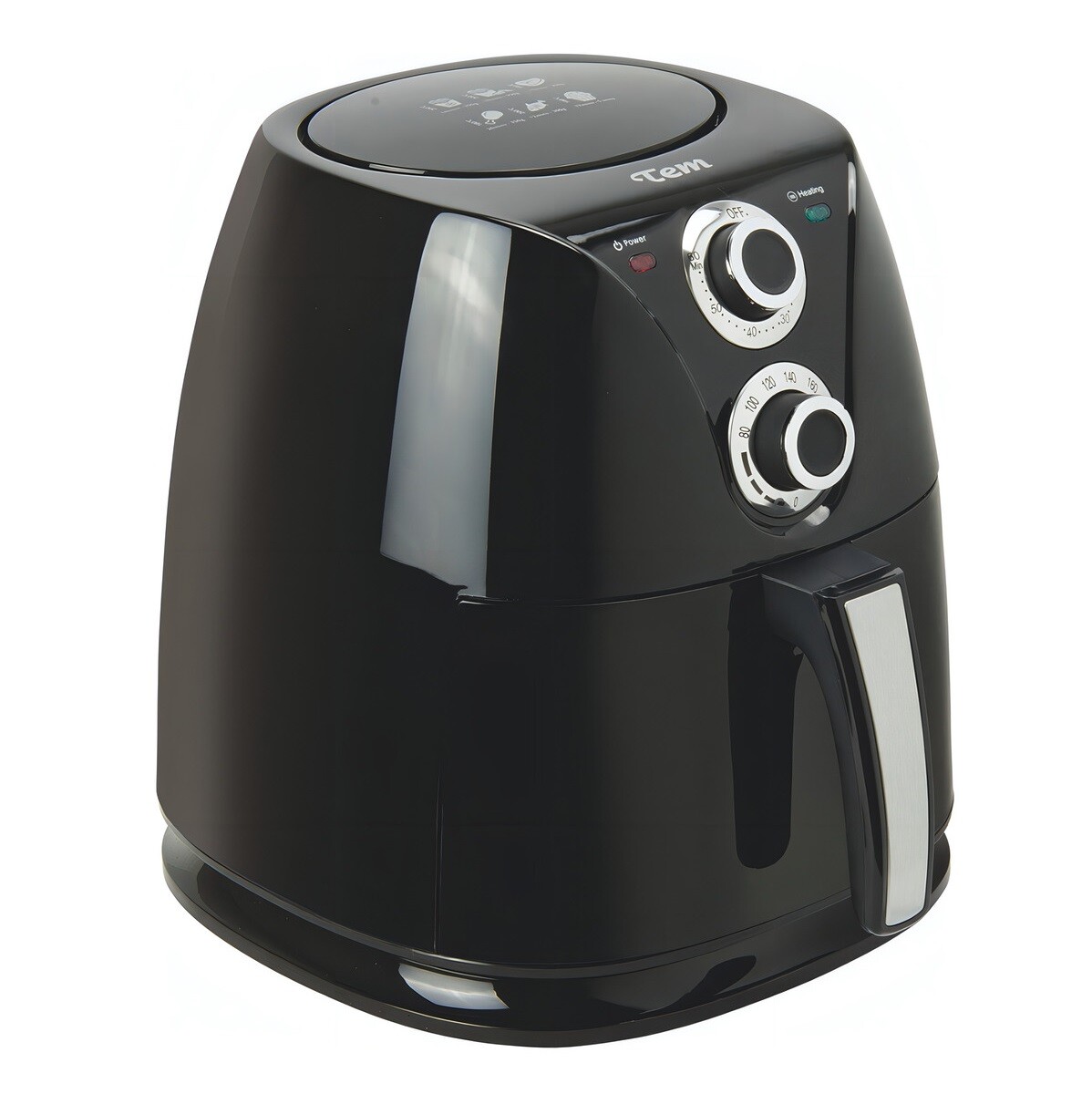 Freidora Sin Aceite Airfryer Tem T1nfa05lb 200ºc 4.5 Lt Color Negro 