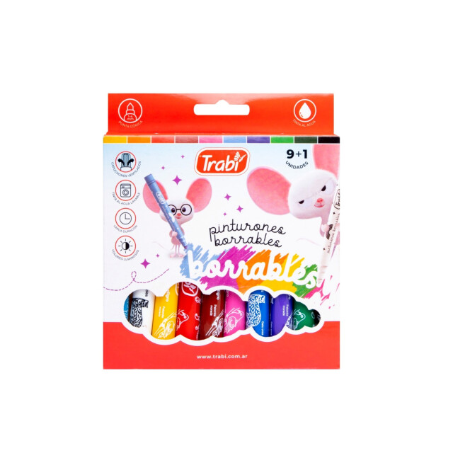 Juegos Didacta Marcadores Pinturones Borrables x10 Multicolor