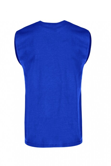 Camiseta a la base sin mangas Azul royal