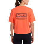 Hoka Remera manga corta Manifesto Gpx Tee Mujer - Naranja Naranja-Naranja