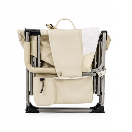 Silla de camping plegable con mesa auxiliar Silla de camping plegable con mesa auxiliar
