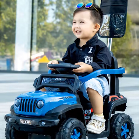 Jeep a Bateria Y Push Car 2 en 1 NARANJA Jeep a Bateria Y Push Car 2 en 1 NARANJA