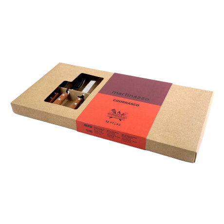 JUEGO CUBIERTOS 12PCS MANGO MADERA TENEDOR+CUCHILLO MARTINAZZO CAJA JUEGO CUBIERTOS 12PCS MANGO MADERA TENEDOR+CUCHILLO MARTINAZZO CAJA