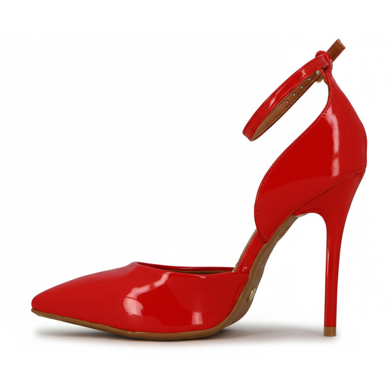 Zapato Vizzano Mujer Con Pulsera Taco 11cm Rojo