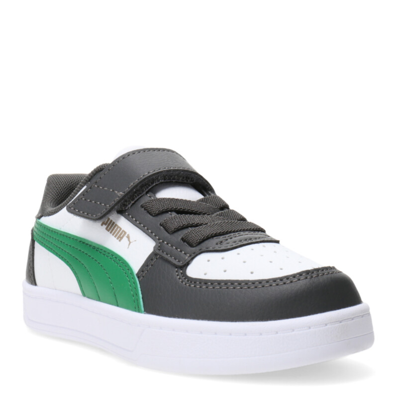 Championes Infantiles Puma Caven 2.0 Block Blanco - Gris - Verde