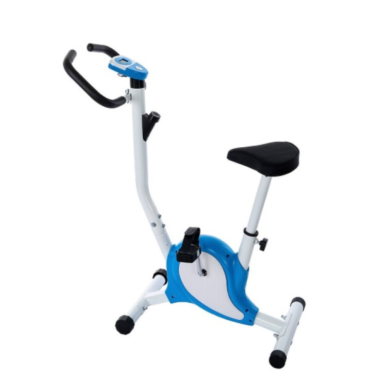 Bicicleta Spinning Fija Estática Fitness 8 Niveles Blanca Blanco