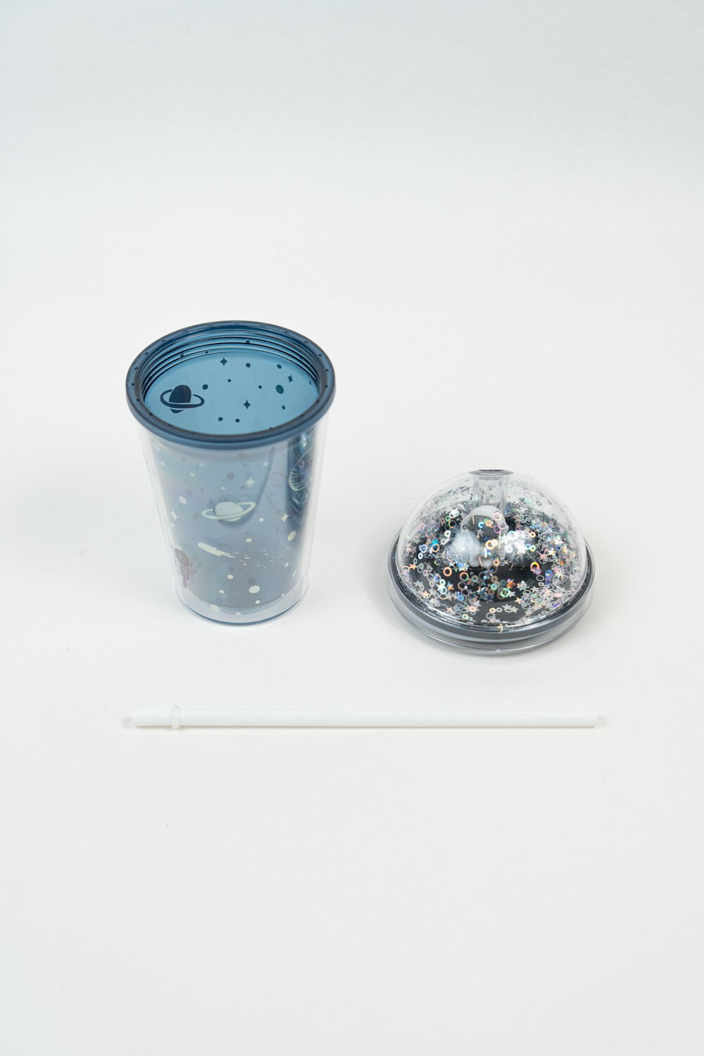 Vaso Con Tapa + Sorbito Gloss Estampado 2