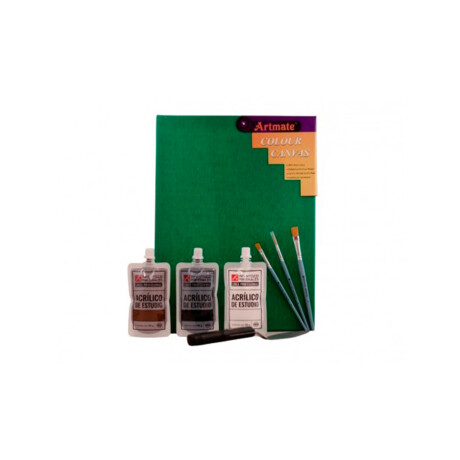 Kit Bastidor Color + Acrílicos Pinturas