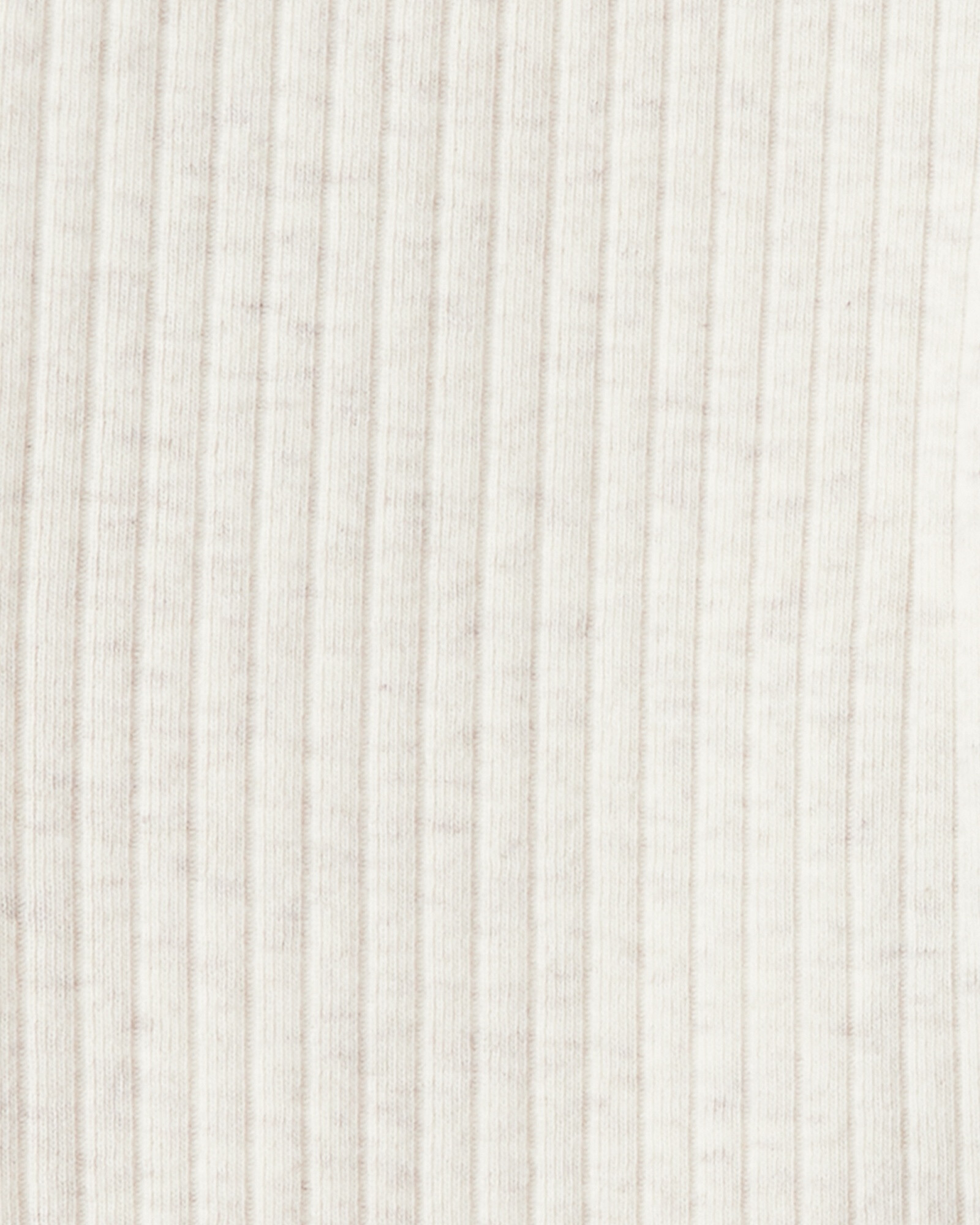 Set dos piezas de algodón, pantalón acanalado y buzo, crema Sin color