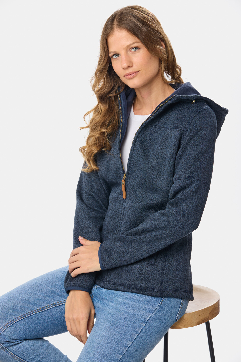 CAMPERA CON CAPUCHA Azul