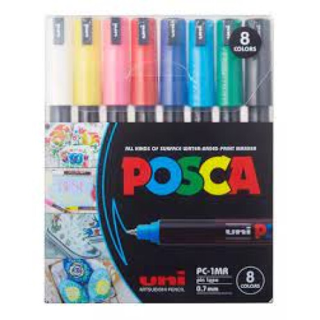 Marcadores Uni Posca Pc-1mr Pack Set X 8 Colores Marcadores Uni Posca Pc-1mr Pack Set X 8 Colores