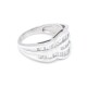 Anillo Oro Blanco 18Kts Y Brillantes. Anillo Oro Blanco 18Kts Y Brillantes.