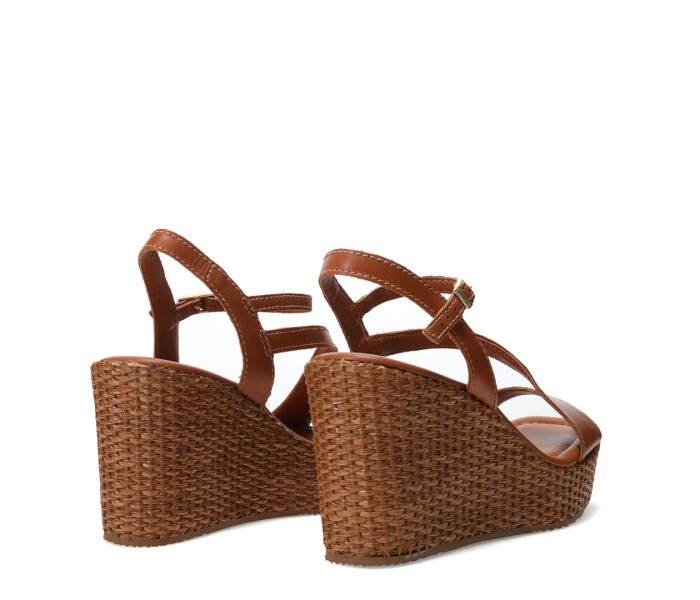 Sandalias de Mujer Bottero Plataforma Marrón Caramelo