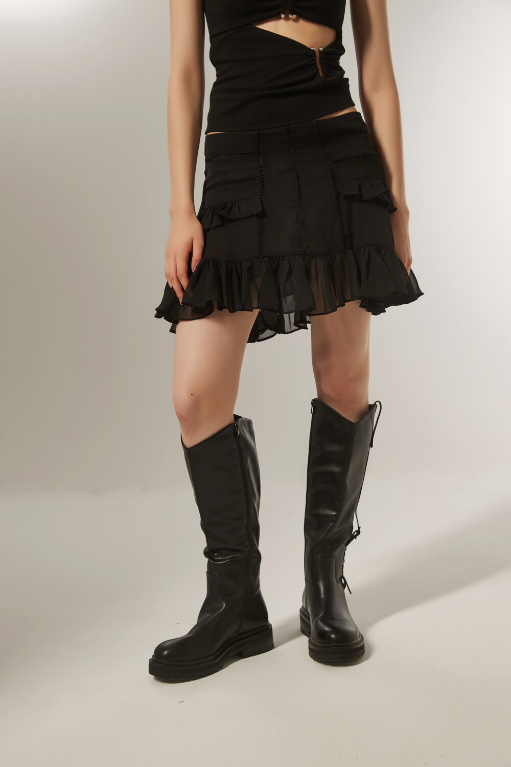 Falda Momet Negro