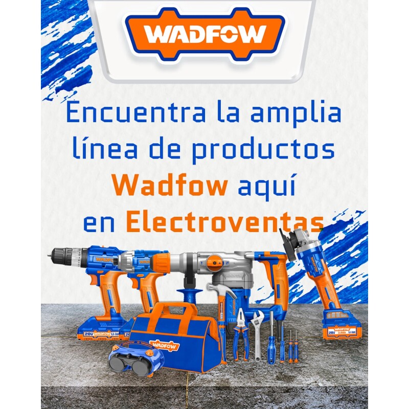 Amoladora inalámbrica Wadfow + 2 baterías 20V 3.0Ah 115mm Azul