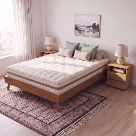 COLCHÓN QUEEN RESORTESPOCKET NATURAL-BEIGE SIMPHONY