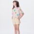 SHORTS FEM AMARELO CLARO