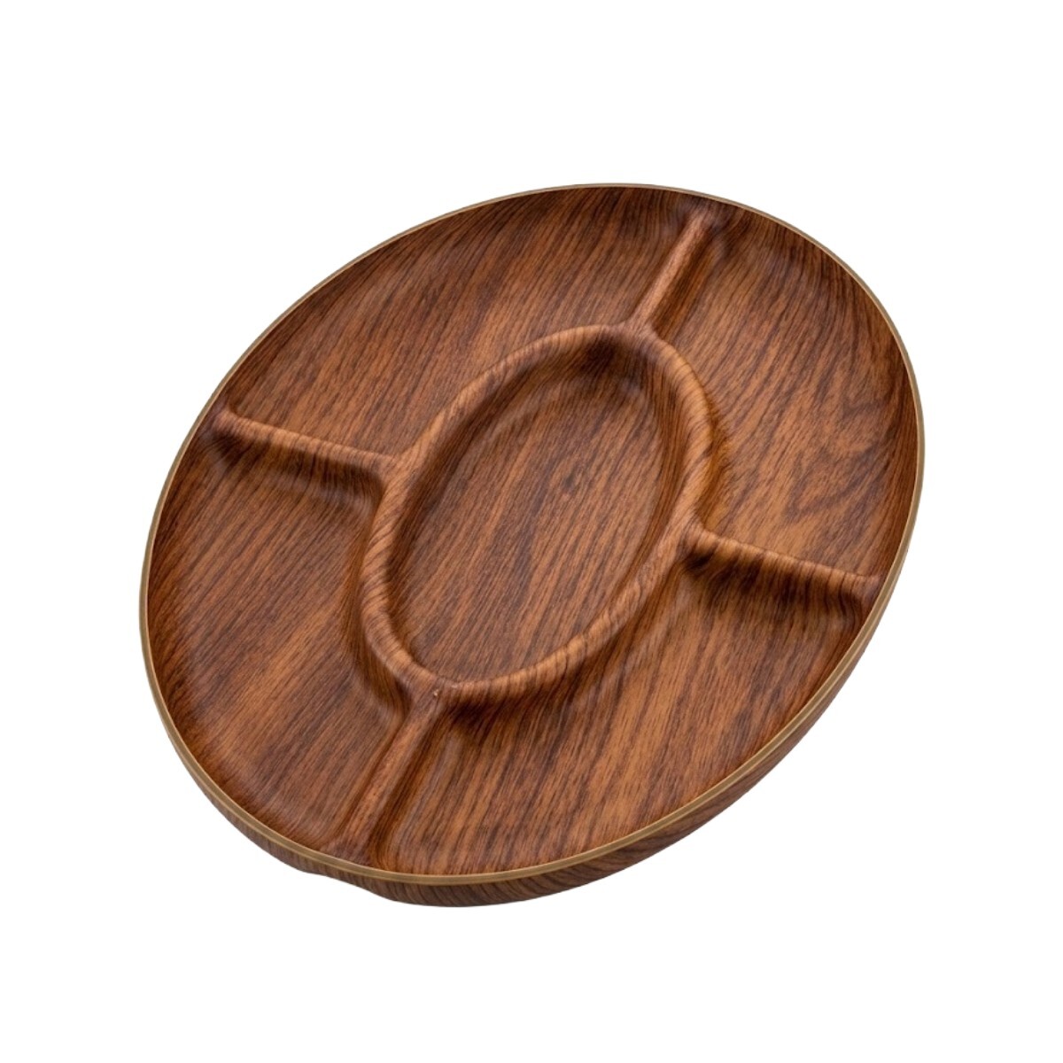 BANDEJA MARRON C/5 DIV 
