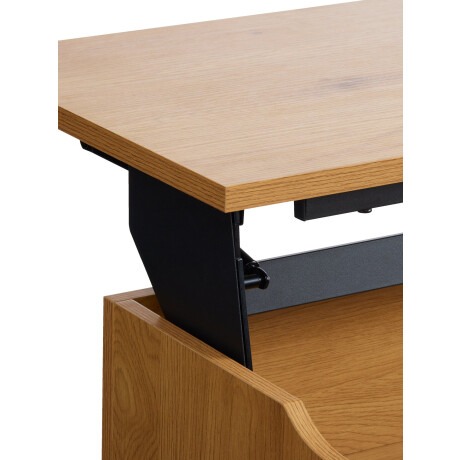 Mesa de centro AABENRAA L110 elevable roble Roble/negro