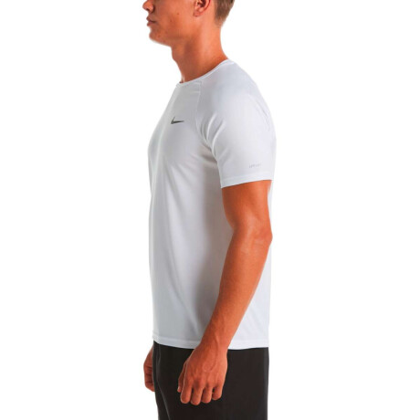 Remera Para Piscina Manga Corta Hydroguard de Hombre Blanco