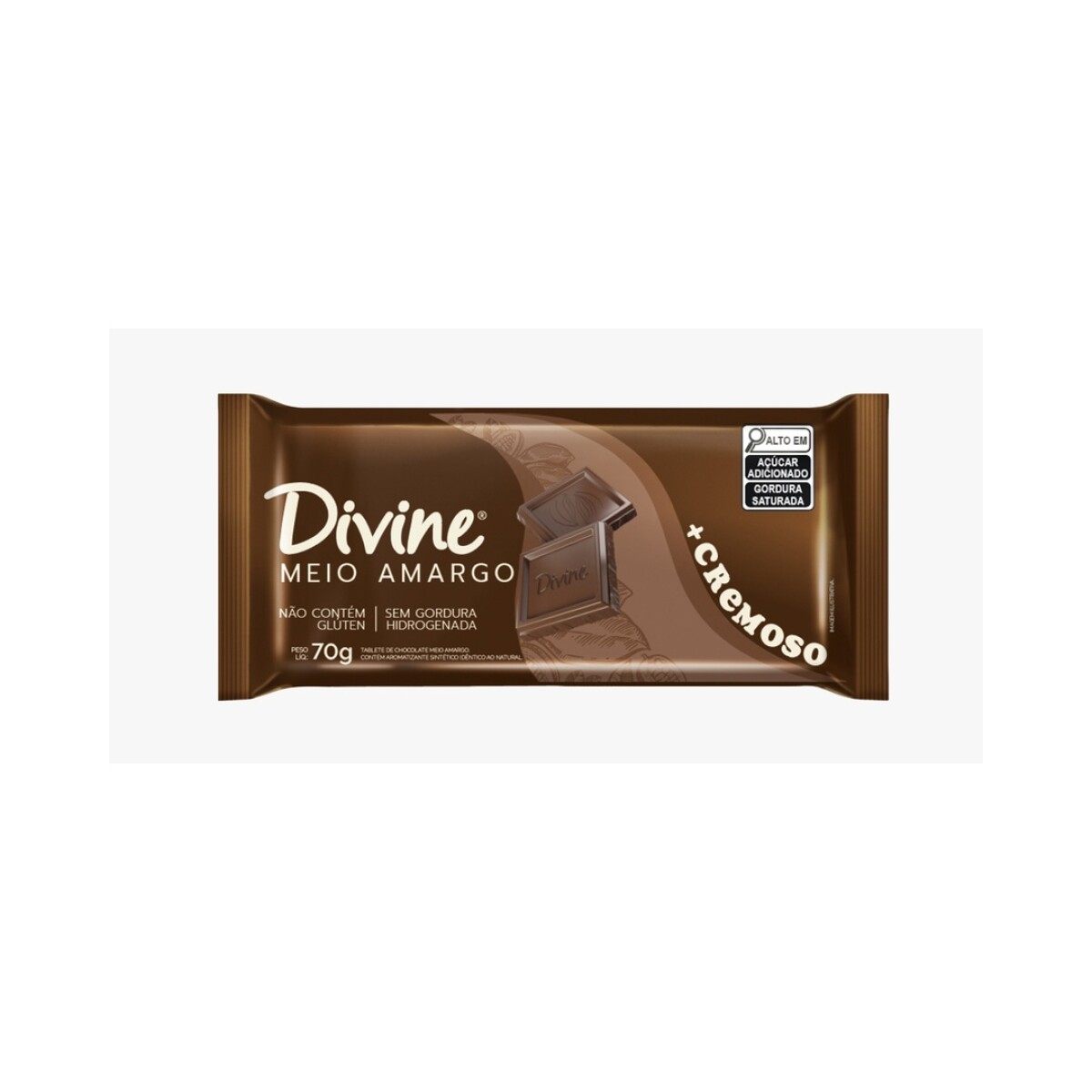 DIVINE TABLETA MEDIO AMARGO 70G 