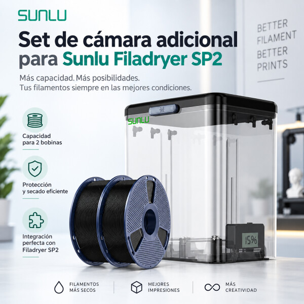 Set De Cámara Adicional Para Sunlu Filadryer Sp2 CAMARA ADICIONAL SUNNLU FILADRYER SP2