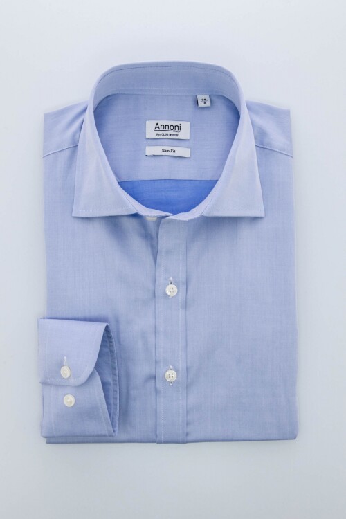 Camisa Annoni Short Collar Twill Camisa Annoni Short Collar Twill