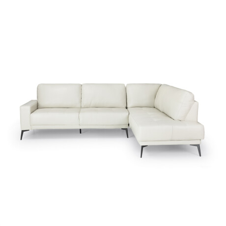 Rinconera Dakota - Cuero Básico - Chaise Derecho 509 (Off White)