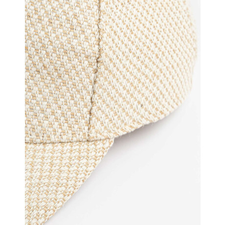 Gorra De Lino Crudo Blanco Crudo