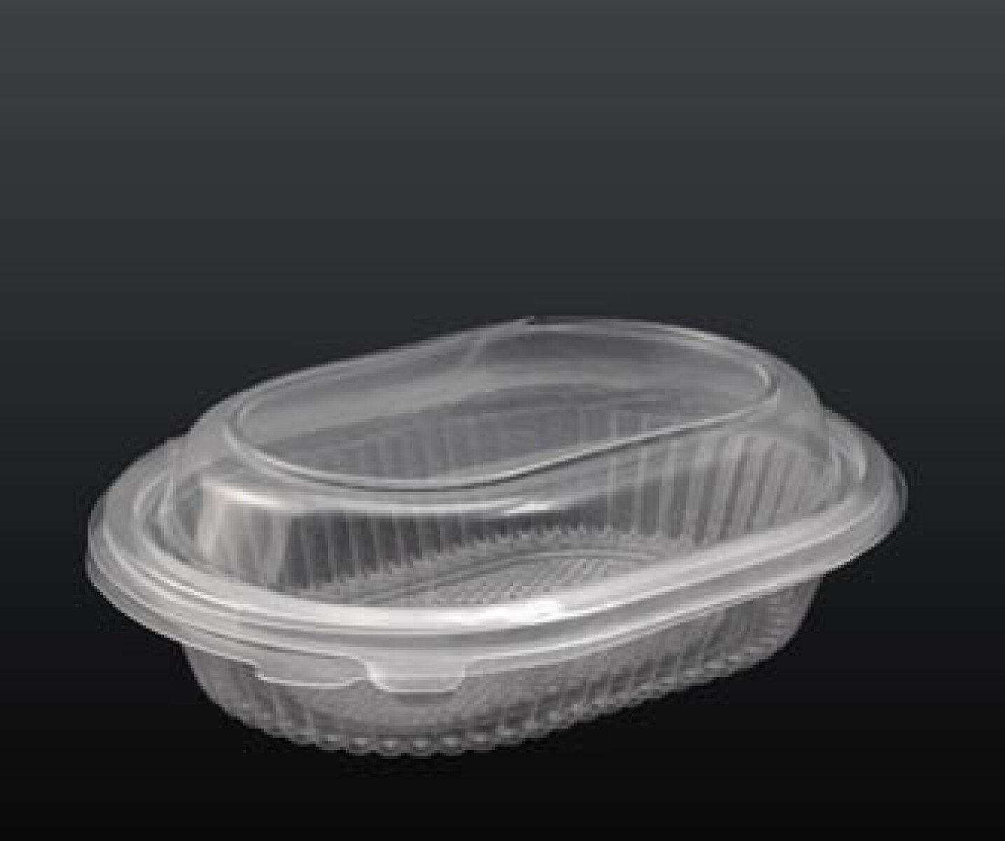 BANDEJA PP PARA MICRO. CON TAPA BISAGRA 17X17X8 CM. 