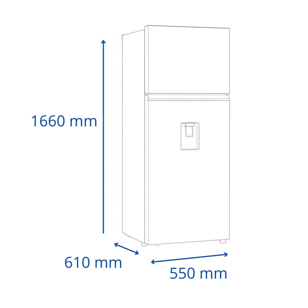 HELADERA JAMES FRÍO SECO FRIO-SECO GRIS RJ 301 INV INOX D