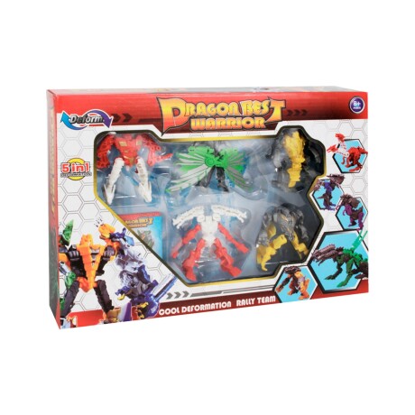 Set de 5 Robots Transform Dragon 5 en 1 Set de 5 Robots Transform Dragon 5 en 1
