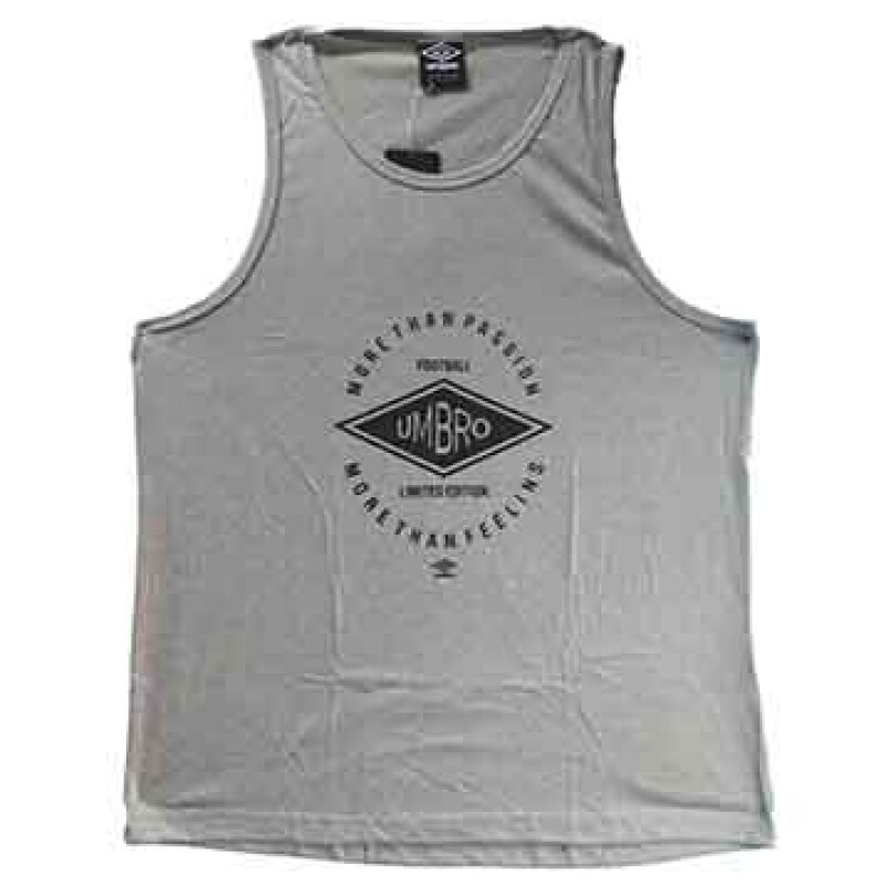 Musculosa de Hombre Umbro Futbol Gris - Negro