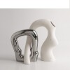 DUO DE CERAMICA PLATEADO Y BLANCO DUO DE CERAMICA PLATEADO Y BLANCO