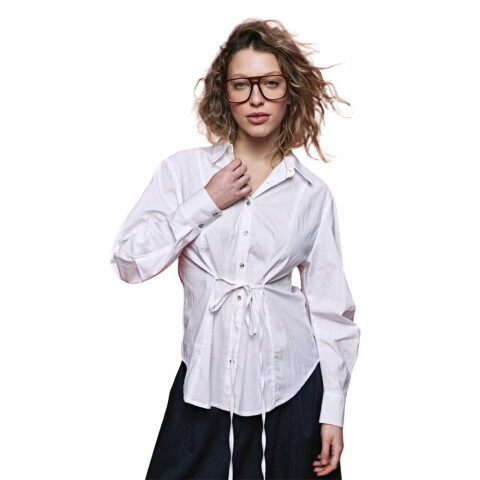 CAMISA INDRA XS-XL BLANCO