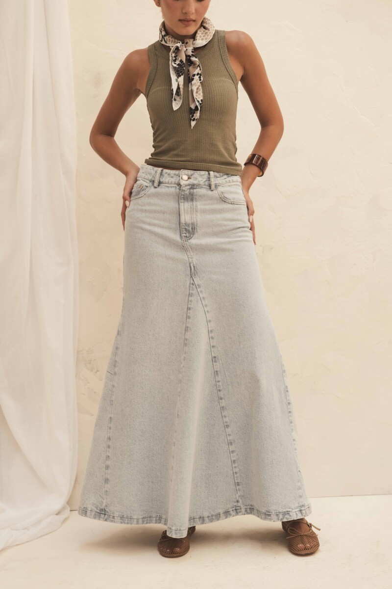 FALDA NAOMI ICE DENIM BLUE FALDA NAOMI ICE DENIM BLUE
