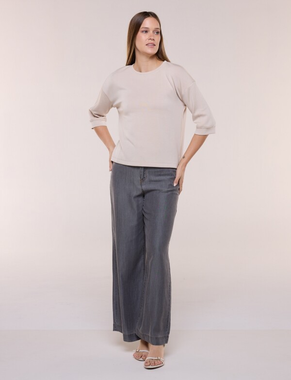 Buzo Comfy Manga Amplia BEIGE