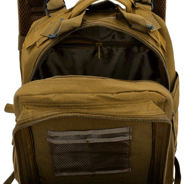Mochila Táctica Militar Molle 30 Litros Caza Camping Viaje Color Beige Diseño De La Tela Lisa Mochila Táctica Militar Molle 30 Litros Caza Camping Viaje Color Beige Diseño De La Tela Lisa