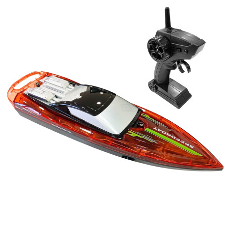 Lancha Barco Luces Recargable Control Remoto Juguete Jug030211