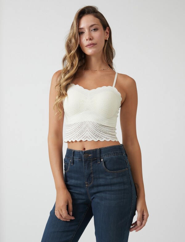 Top Encaje CRUDO