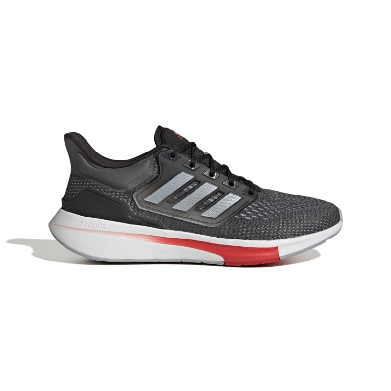 Championes Adidas EQ21 Run de Hombre - GY2192 Gris-rojo