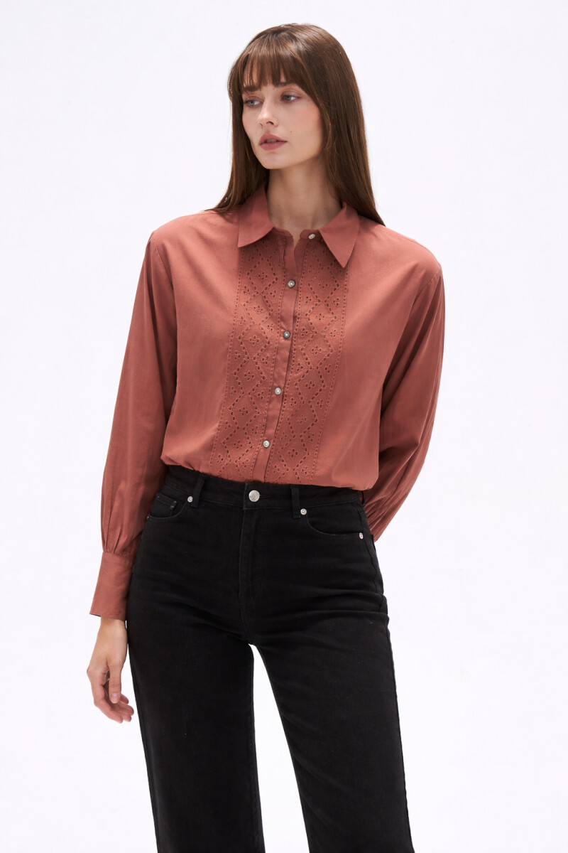 Camisa Brane - Chocolate 