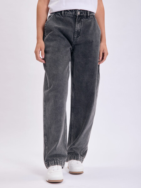 Pantalón jean carrot Negro