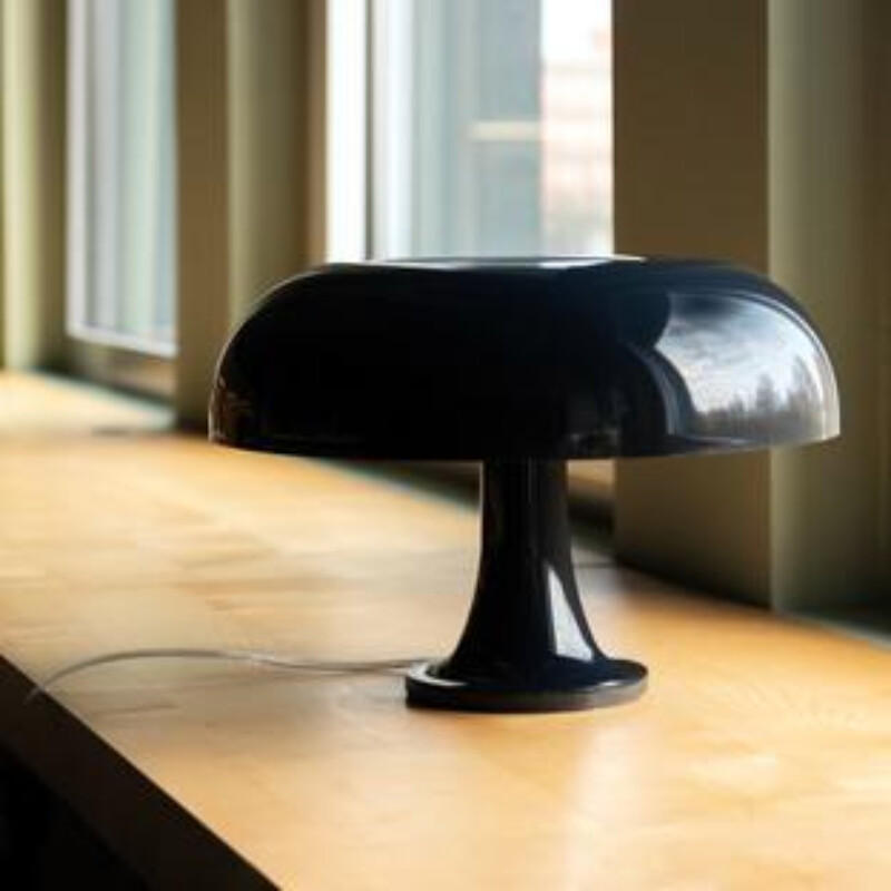 Lampara de mesa retro Mushroom negro