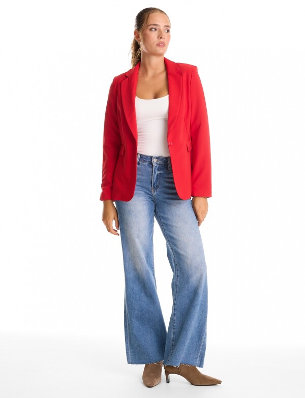 Blazer Sastrero Slim ROJO