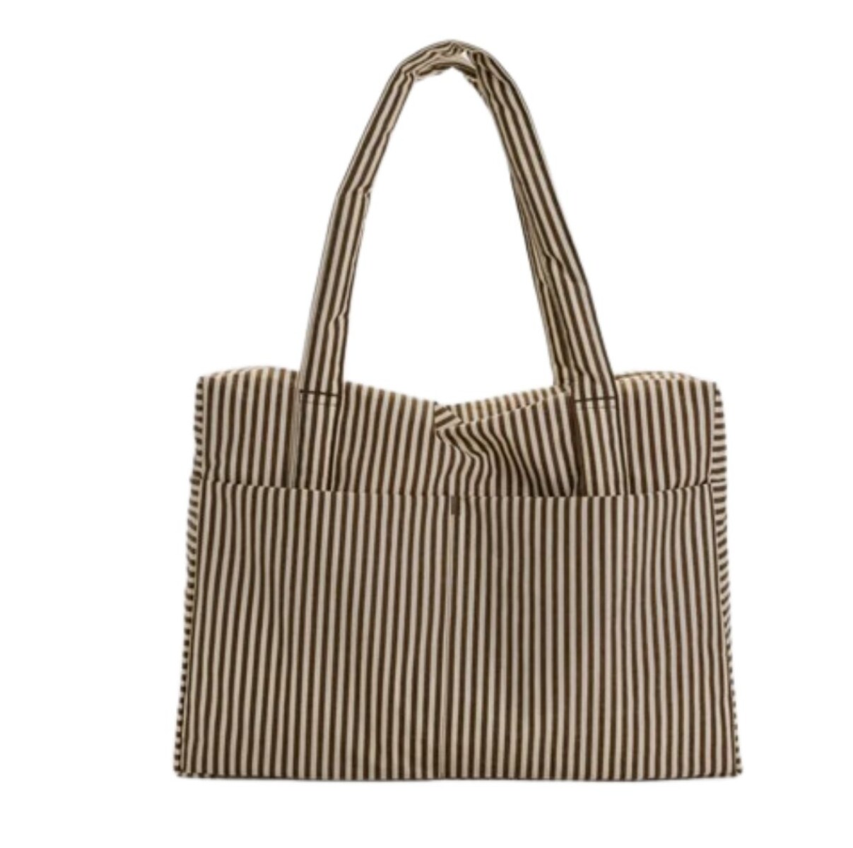 Bolso de mano para Carry On - Blanco y Marrón 