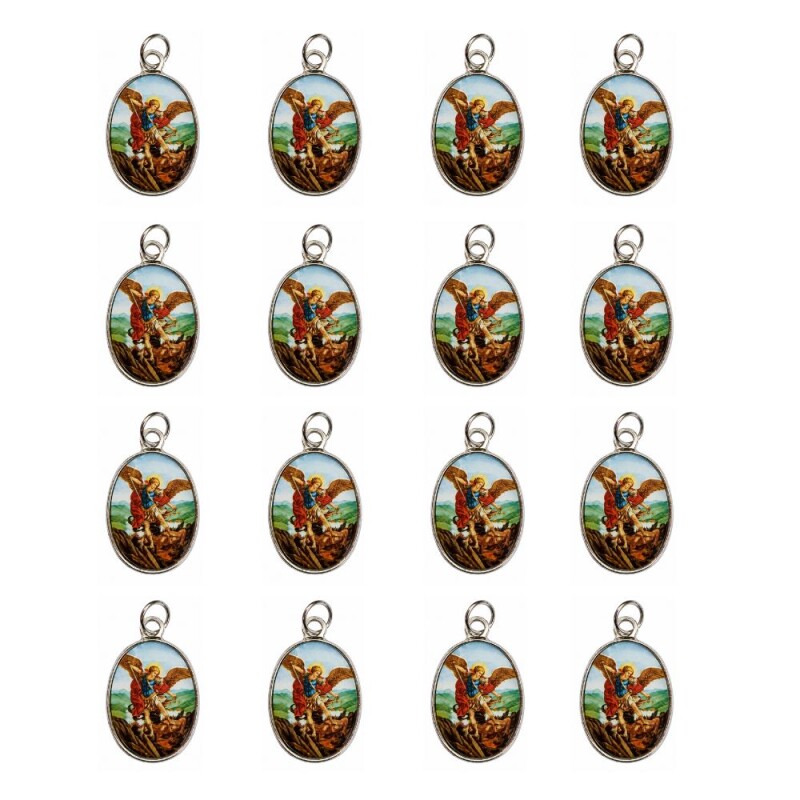 MEDALLAS DE SANTOS 2CM X20 UNIDADES Gp121/san Miguel Arc.